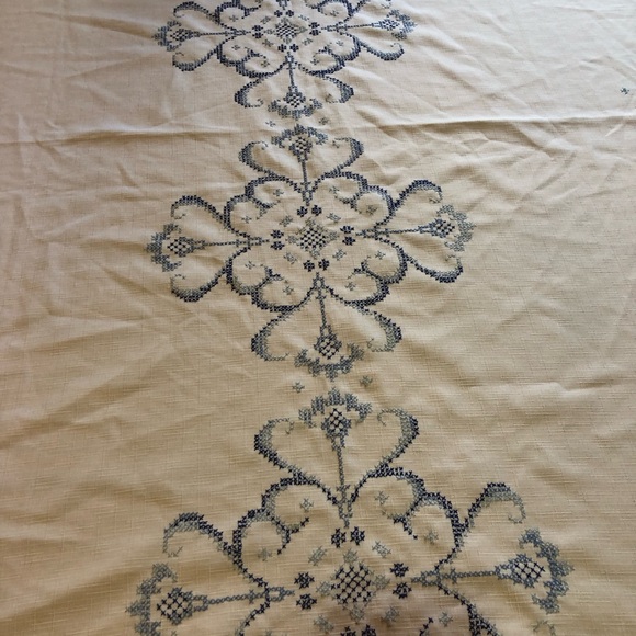 Vintage Hand Embroidered Table Cloth Rectangular - Picture 5 of 9